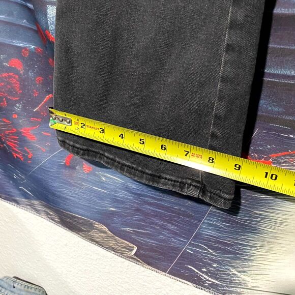 Signature By Levi Strauss & Co Heritage Jeans Women 14 Black Denim Bootcut Kick - Picture 5 of 7